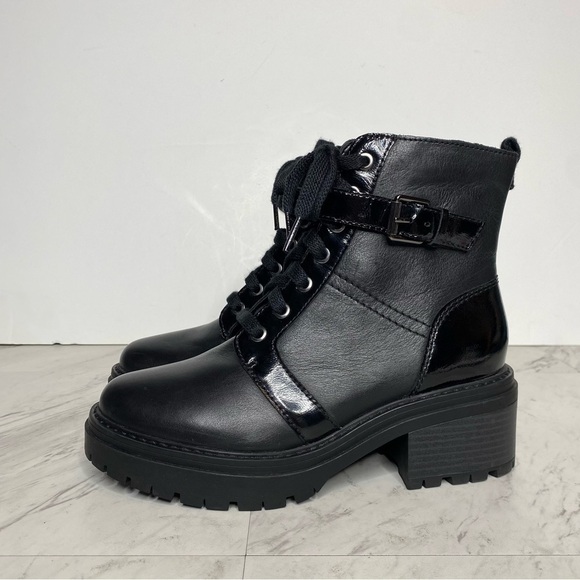 Naturalizer Jac Lace Up Black Leather Boot 7M - Picture 14 of 14